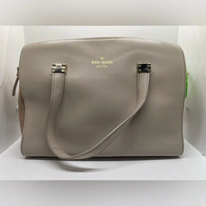 KS238263 Kate Spade Parker Street Allena Tan Leather Suede Satchel